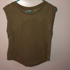 Mossimo small army green top